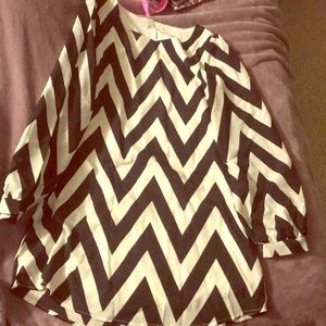 Flowy chevron dress